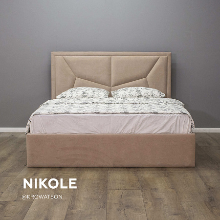 Двуспальная кровать Nikole фабрика мягкой мебели KROWATSON